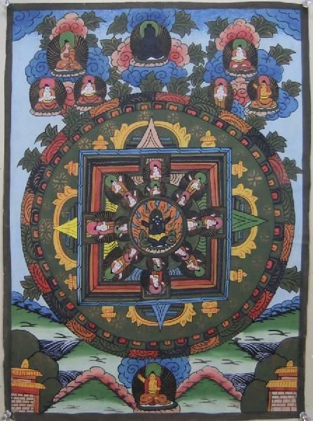 Mandala (antik) Mn73 Fudo Myoo, Kunstwerk, Malerei, Andere