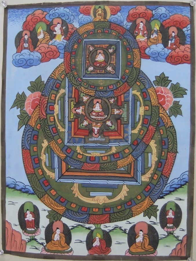 Mandala (old item) Mn0601c Dainichi Nyorai, artwork, painting, others