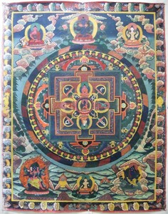 Art hand Auction Mandala (alter Artikel) Shakyamuni Buddha 115 x 150 cm Mn2501a, Kunstwerk, Malerei, Andere