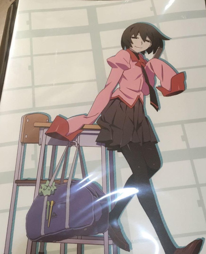 新品　終物語 物語シリーズ 忍野扇 缶バッチホルダー