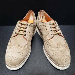 サントーニ（Santoni） イタリア製革靴 カーキ UK7.5