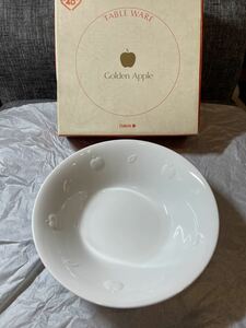 (送料無料)未使用品 日本製 たち吉 Golden Apple 大皿 盛皿 ■サイズ 直径 約24㎝、高さ 約7㎝