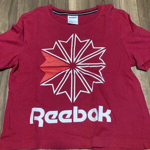 リーボック　reebok Tシャツ　クラシックロゴ　Sサイズ　赤Tee