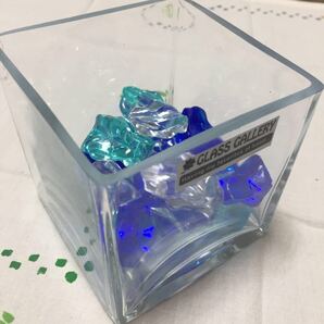 アクリルアイス ・キューブ型グラス製器付き