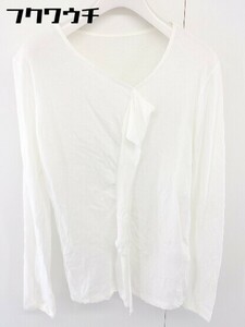 ◇ Yohji Yamamoto ヨウジヤマモト フリル 長袖 Tシャツ カットソー サイズ2 ホワイト レディース 1109020007293
