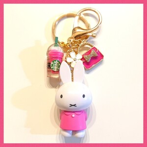 【MMF004】キーホルダー キーリング ハンドメイド バッグチャーム