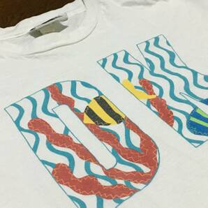 レア 90s USA製 DKNY JEANS ダナキャラン Tシャツ 両面プリント 熱帯魚 シングルステッチ サンゴ 珊瑚 ビンテージ 90年代の画像6