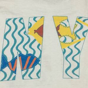 レア 90s USA製 DKNY JEANS ダナキャラン Tシャツ 両面プリント 熱帯魚 シングルステッチ サンゴ 珊瑚 ビンテージ 90年代の画像4