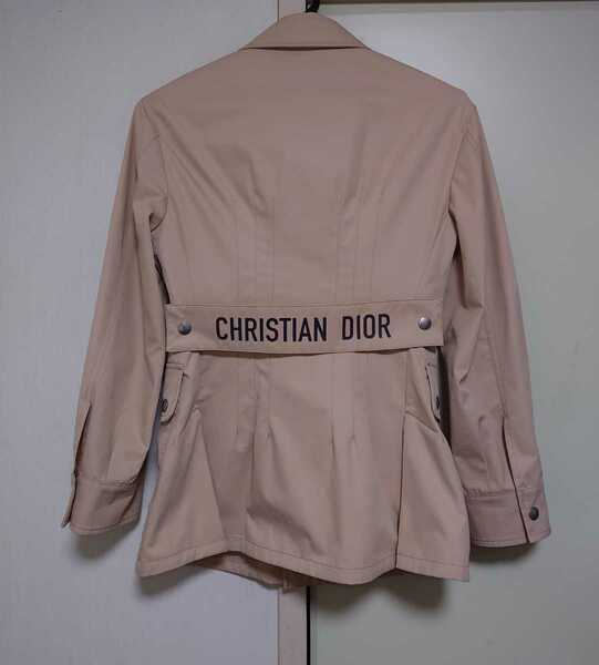 Christian Dior 2019ss ロゴベルト bee刺繍 ショートトレンチジャケット ベージュ