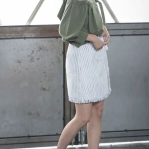 MURUA ラップミニスカート ホワイト