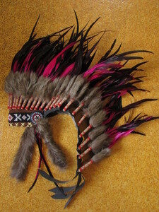  Indian feather decoration head dress War bonnet Halloween cosplay fancy dress part group Dance race costume headdress hat EDMfes rhinoceros ke