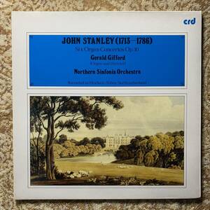 LP★英crd　CRD1065★ジョン・スタンリー「６つのオルガン協奏曲」【ジェラルド・ギフォード】