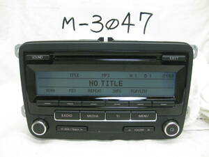 M-3047　VolksWagen　フォルクスワーゲン　ゴルフ　VW-1K0 035 183　MP3　CDデッキ　純正オーディオ　補償付き