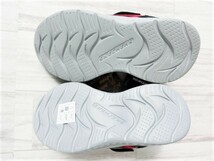 @210824.245 訳あり SKECHERS SNAP SPRINTS スケッチャーズ キッズ 通気性 スポーティーメッシュスニーカー レッド 左17.5cm 右16.5cm_画像5