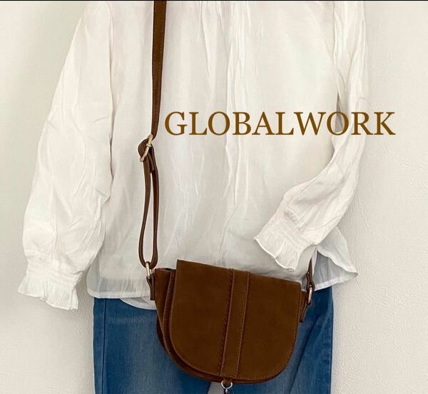 GLOBALWORK しわ加工柔らか素材　カットソー　子供服シンプルコーデ　オシャレ　100センチ〜110センチ