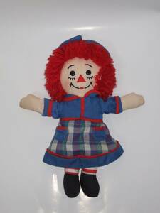 ラガディ アン&アンディ アプローズ 人形　ぬいぐるみ　ドール　Raggedy Ann & Andy Applause　青