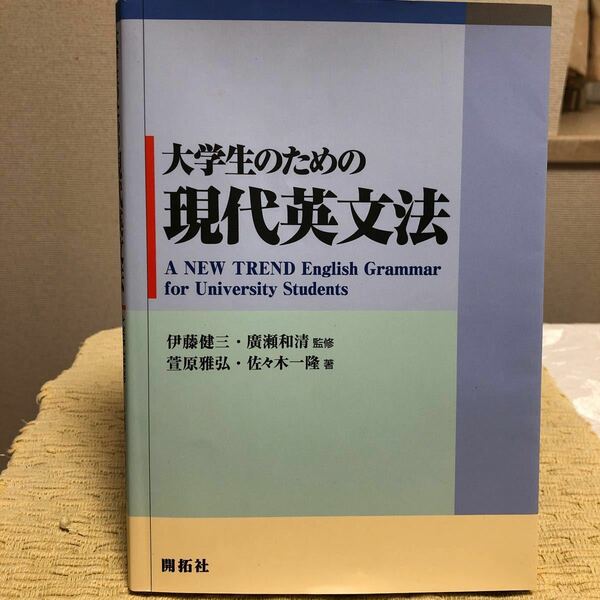 大学生のための現代英文法　伊藤健三　廣瀬和清監修　　萱原雅弘　佐々木一隆著　開拓社