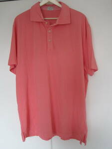  Italy made Drumohr dollar moa polo-shirt cotton pink 4XL three . Ise city .