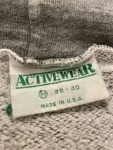 《送料込み》USA製!! 90年代 vintage ACTIVEWEAR ジップアップ パーカー トレーナー 霜降りグレー 無地 90s ビンテージ ヴィンテージ 古着_画像2