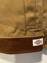 《送料込み》新品タグ付き!! Dickies ディッキーズ コーデュロイ切替 ワークジャケット ベージュ ブラウン L チンスト レディース 未使用_画像7