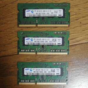 SAMSUNG SO-DIMM DDR3-1333 PC3-10600S 2GBx3