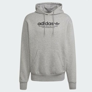 アディダスオリジナル adidas originals スケードボーディング ロゴパーカー Lサイズ グレー