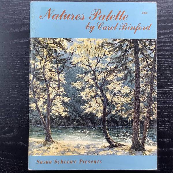 手芸本■ARTBOOK_OUTLET■N5-065★送料無料 絶版 風景画 アクリルとオイル NATURE PALETTE Carol Binford TOLE トール デザイン ブック