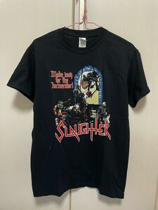 SLAUGHTER バンド Tシャツ 新品未使用 ンテージ ベルベルジン オフィシャル 入手困難