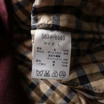 DAKS/ダックス/L/日本製ウール100%中綿キルティングジャケットベスト/小豆色_画像4