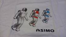 アシモ ASIMOＴシャツ ＨＯＮＤ本格的2足歩行ロボット 　オンワード　men'sフリーサイズ　カラー白 　素材綿 新品　保管品_画像2
