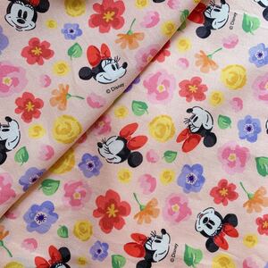 生地 シーチング ピンク 韓国輸入 正規品 ディズニー ミニー ハンドメイド