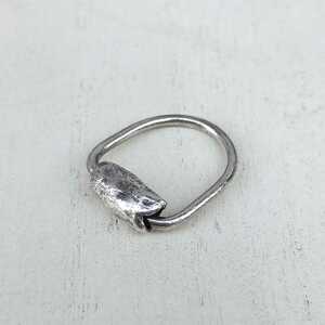 used/unknown/ silver / ring / ring / pendant top / head /P0612I/