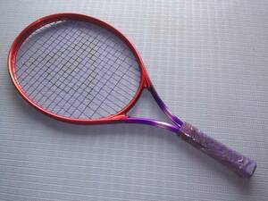 硬式 テニスラケット ダンロップ DUNLOP ジュニア 子供用 SHOT MAKER CADET 23 中古 赤＆紫色系