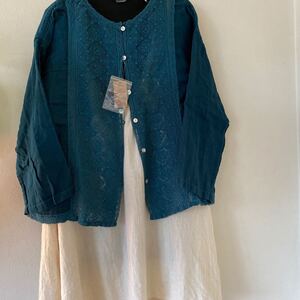 niko and … ニコアンド カーディガン cotton linen