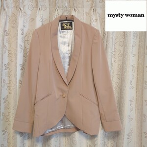 mysty woman/ミスティウーマン テーラードジャケット ピンクベージュ