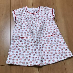 【中古】PETIT BATEAU プチバトー 半袖ワンピース サイズ12m/74cm