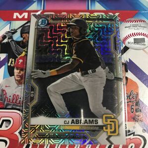 2021 bowman mega cj Abramsの画像1