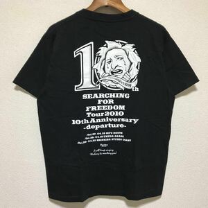 [即決古着]dustbox/ダストボックス/SEARCHING FOR FREEDOM TOUR 2010 10th Anniversary/10周年記念Tシャツ/バンドT/ブラック/Mサイズ