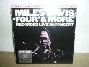 名手Tony Williams/Herbie Hancock他参加　Miles Davis 渾身のライヴ盤「Four & More」MFSL社製SACD仕様限定盤　輸入盤未開封新品。