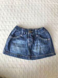 デニムスカート デニムミニスカート キッズ BREEZE 90