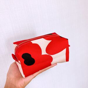 ハンドメイド ポーチ 花柄 マリメッコ風