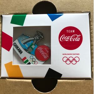 コカコーラ☆オリンピック聖火リレーピンバッジ 石川県