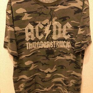 AC/DC エーシーディーシー THUNDERSTRUCK カモフラ Tシャツ 