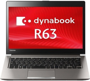 東芝 Dynabook R63/P PR63PEAA633AD8H ( Core i5-5200U / 4GB / 128GB SSD / Win10Pro / HD 1366*768)