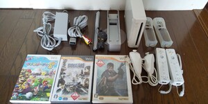 【動作確認済】Wii本体&バイオハザードなどのソフト 合計14点セット