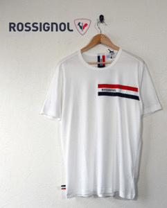 新品★最大値下げ★ROSSIGNOL ロシニョール　ラバーシートロゴ　半袖Tシャツ　ホワイト　白　サイズ3XL