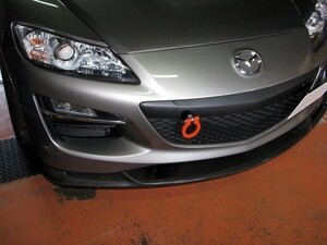 【KAWAI WORKS/カワイ製作所】 牽引フック(Racing hook) フロント 可倒Type マツダ RX-8 SE3P M/C後 [MA0371-RFF-88]