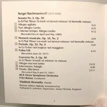 CD VLADIMIR HOROWITZ ホロヴィッツ Plays RACHMANINOFF ラフマニノフ ピアノ 名曲 RCA VICTOR GOLD SEAL _7754-2-RG_画像4