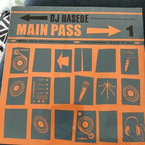 ■ DJ HASEBE / Main Pass 1■ KRS-ONE / A Tribe Called Quest リミックス収録！盤質良好！シュリンク付
