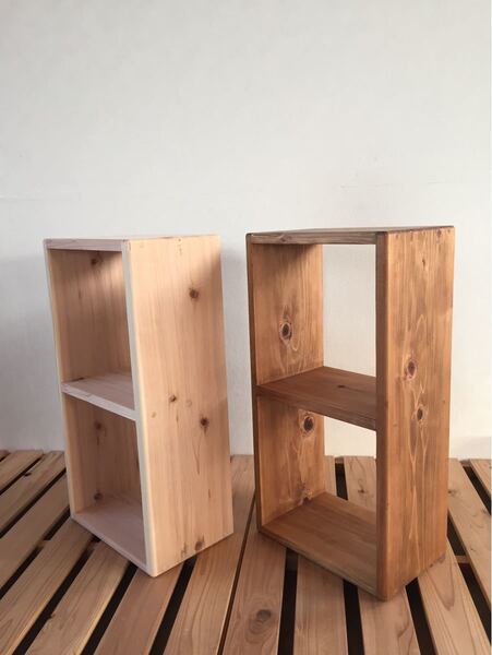 木製カラーボックス☆マルチボックス☆絵本棚☆おもちゃ収納☆無垢材☆ハンドメイド